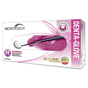 Ansell Micro-Touch ?Denta-Glove? Magenta Nitrile Allogel XS