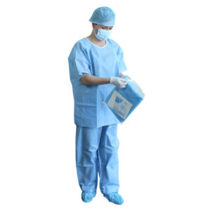 Disposable Surgical Scrub Set, non-sterile light blue | M