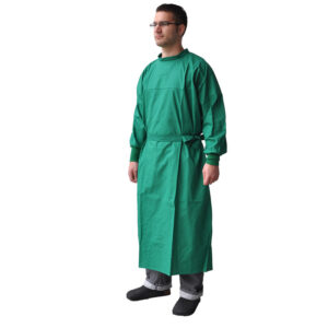 Long Surgical Gown green, XS