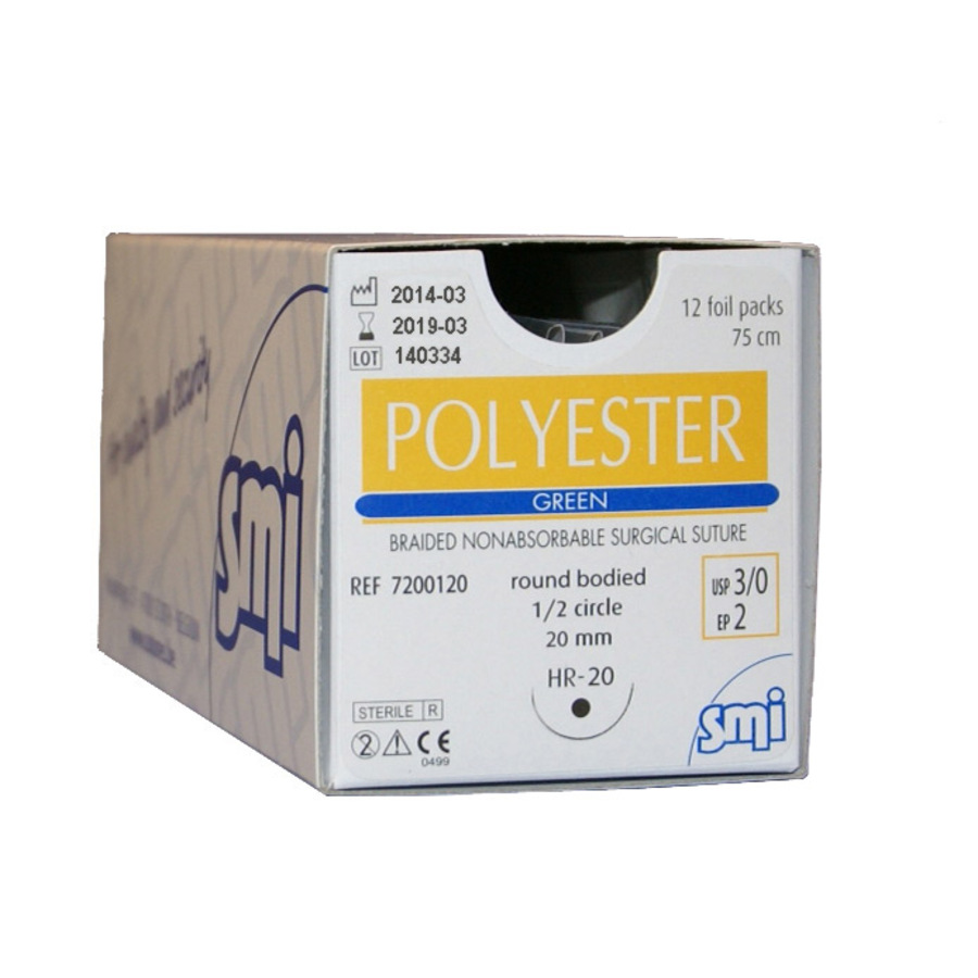 Polyester green DS 16, 5/0, 75cm
